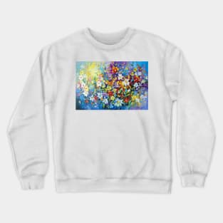 Tango of summer flowers Crewneck Sweatshirt